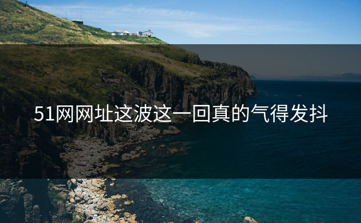 51网网址这波这一回真的气得发抖